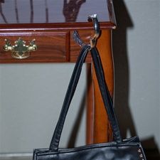 New Silver Fumi Purse Hook Handbag Hanger Bangle Charm