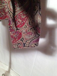 Robert Graham Paisley Red White and Blue Casual Shirt Size Large