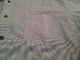Cabelas Long Sleeve Mini Check Casual Button Up Shirt Size XL