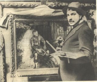 1915 LG D Photo Image Fred Roe Painting The Foster Parent