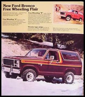 1980 Ford Bronco Color Brochure  Ranger XLT, Orig MINT!
