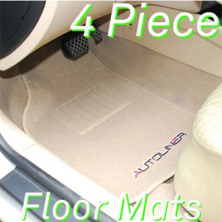 Autoliner 4pc Heavy Carpet Floor Mats with Ford Tan