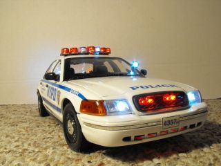 18 N Y P D Police Car Lights Custom Model Ford FCV Ford City