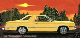 1982 Ford Fairmont Futura Coupe Yellow Magnet