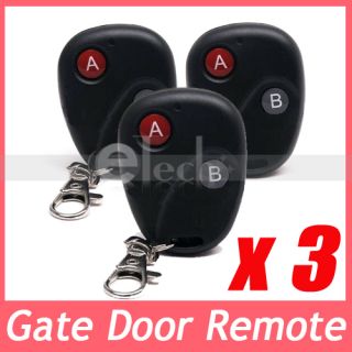 Lot 3 RF 315MHz Wireless Electric Garage Gate Door Remote