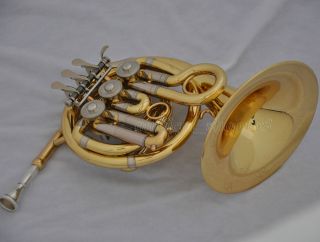 Brand New Gold Mini French Horn Piccolo French Cupronickel Tuningpipe