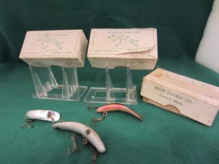  Flatfish Fishing Lures with Boxes 2 Piece Boxes Old Lures