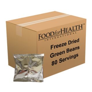 Freeze Dried Green Beans 80 Servings of Food Storage