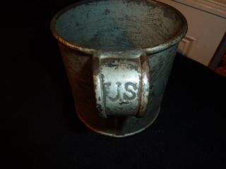  Era US Marked Tin Military Cup Collection  Fort Laramie 