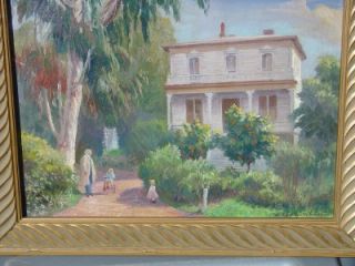 Albert Sheldon Pennoyer Fruitvale California Gouldin House in 1873 Oil