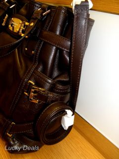 New Michael Kors Gansevoort LG Tote Handbag Bag Teak Brown Leather New
