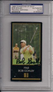  Gary Player Signed Masters Card Slabbed PSA