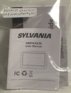 sylvania smpk4230 user manual new 
