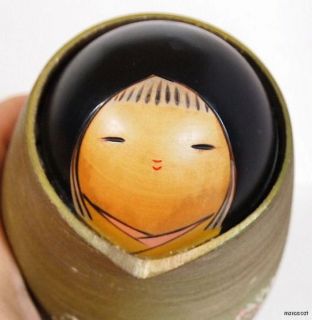 LOVELY VINTAGE JAPANESE SOSAKU KOKESHI DOLL by FUJIKAWA SHOEI