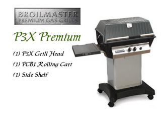  p3x premium propane gas grill 1 p3x grill head 1 pcb1 rolling