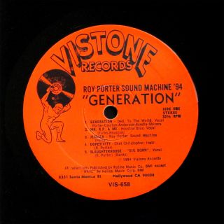 Roy Porter Sound Machine 94 Generation LP Vistone Records Vis 658 US