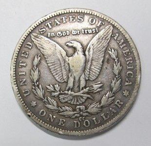 1889 CC Morgan Silver Dollar 90 Silver Key Date 