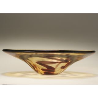  macchia art glass bowl, in the style of Fulvio Bianconi for Cenedese