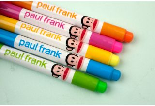 Paul Frank Julius 5 colors Fluorescent Highlighter Pens Set_Text Under