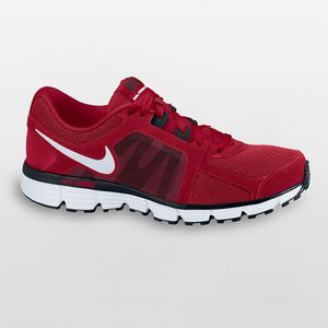 Mens Nike Dual Fusion St 2 Dark Red Black and White Shoes Free