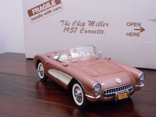 1957 Corvette Roadster Chip Miller Mint Box Diecast SCALE1 24