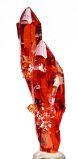 RARE Red Orange Zincite Crystal Cluster Mineral Specimen Poland