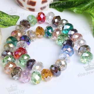 70pc Multicolor Swarovski Crystal Gemstone Loose Beads 8mm