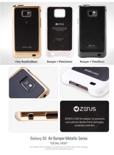 Samsung i9100 ZENUS Galaxy S2 II Case Metalic Bumper