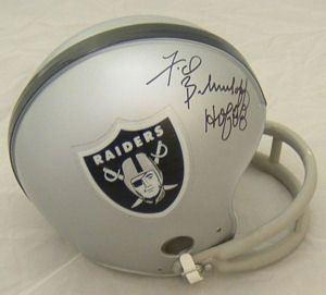 Fred Biletnikoff Autographed Signed Oakland Raiders Mini Helmet w HOF