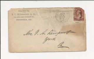 Oldhal Frederick MD D C Winebrener Co 1887 to York PA