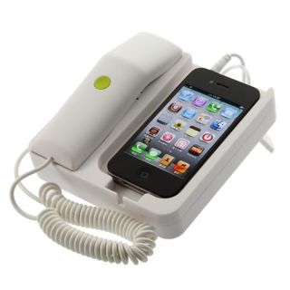 Colorful Desk Telephone Retro Phone Corded Handset Speaker for iPhone