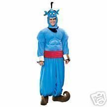 Disney Store Aladdin Blue Genie Fancy Dress Mens Costume Adult S