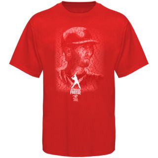 David Freese St Louis Cardinals Player Poster Series T Shirt Red