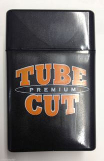 Gambler Tube Cut Strong Box Cigarette Storage Case King Size Black