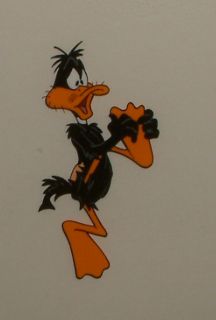 Friz Freleng Signed Production Cel 1983 Daffy Duck