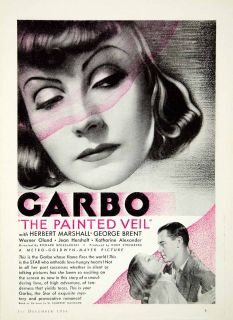  Veil Movie Film Garbo Herbert Marshall George Brent Actress Art