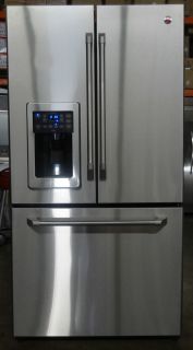 GE 36 Cafe Side by Side Wide French Door Refridgerator Stainless Steel
