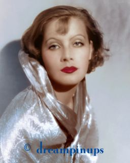 Greta Garbo 1926 Dazzling Color Portrait The Temptress