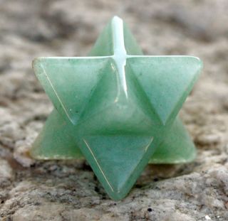   Quartz Merkaba Carving Gemstone Crystal Healing Rock Sacred Geometry
