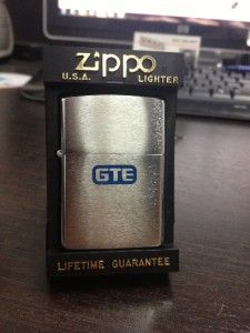 Zippo Lighter   1991   GTE   General Telephone & Electronics