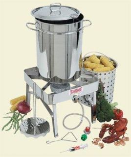  stainless steel 32 quart turkey fryer kit with stainless steel burner