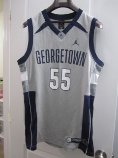 Nike Georgetown Hoyas Basketball Jersey New Gray Navy M
