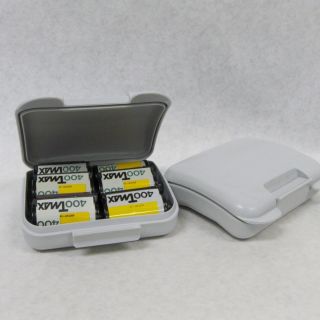 Plastic Film Box Case Protector for 35mm and 120 Film Gray Water