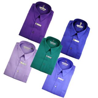 Geoffrey Beene Mens Cotton Dress Shirt Regular Fit Wrinkle Free Sateen