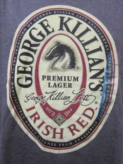 Mens Millercoors T Shirt George Killian Irish Lager S