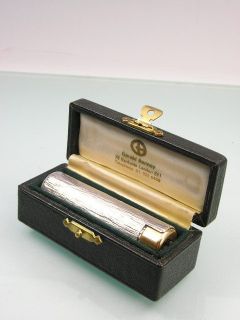  Gerald Benney Sterling Silver Lighter Holder in The Box Initial P