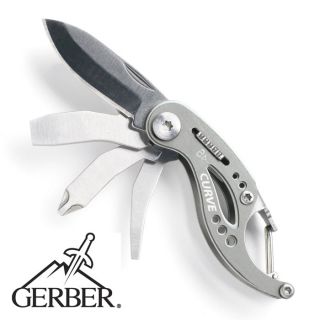 Gerber Curve Mini Multi Tool Pocket Knife Camping Scout Compact Bear