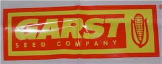 vintage garst seed corn plastic bag advertising