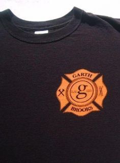 Garth Brooks La Firefighters 2008 Benefit Medium T Shirt