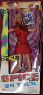 1998 Geri Halliwell Ginger Spice Girls on Tour Barbie Size Doll Model